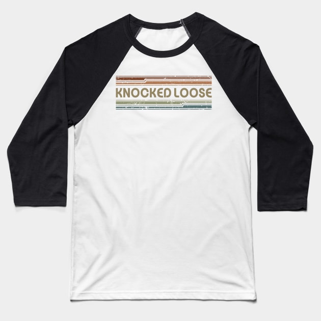 Knocked Loose Retro Lines Baseball T-Shirt by casetifymask